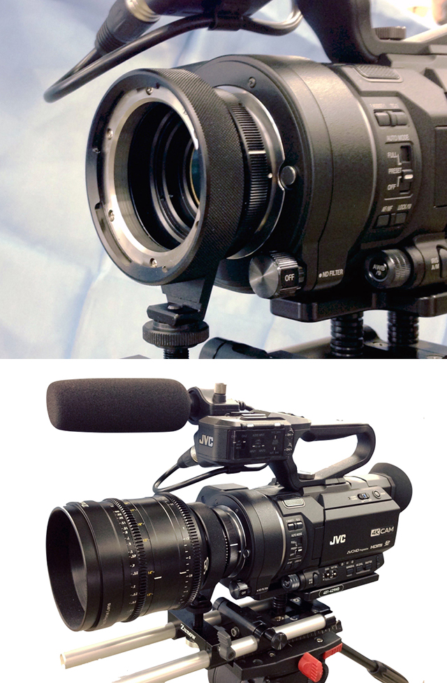 写真8、9　MFTマウントカメラ用のPLマウントアダプター「PL-MFT」も発売されている