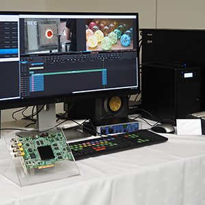 さくら映機が、4K HDRリアルタイム編集システム「4K Prunus」を発表